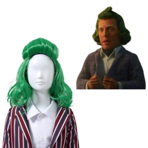 Peluca Cosplay Oompa-Loompa Niños Niños Cabello Sintético Carnaval Halloween Accesorios - Imagen 1 de 2