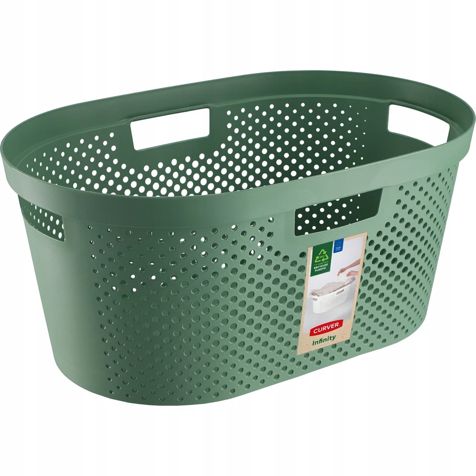 Wäschekorb Infinity Recycling EKO 40 L grün Curver