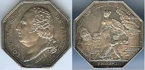 Jeton - Compagne d'assuranes générales à PARIS argent 14 gr BARRE d=30,6mm PROUE - Picture 1 of 1