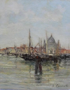 Ernesto COMINETTI (Torino 1900-1990) VENEZIA OLIO 30x24 anno 1981 - Picture 1 of 10