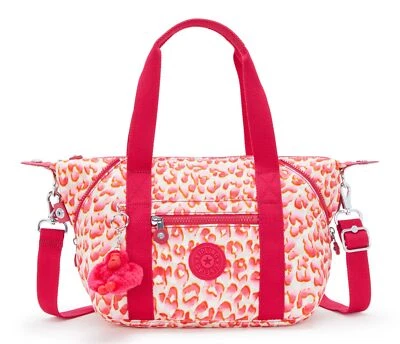 kipling Basic Print Art Mini Handbag S Handtasche Tasche Latin Cheetah pink Neu - Bild 1 von 4