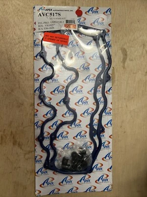 Juntas de cubierta de válvula APEX AVC517S para Nissan Frontier 1999-04 3,3 L con ojales Foto 1 de 2