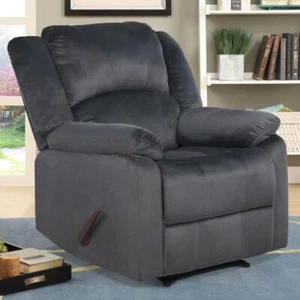 Lifestyle Solutions Recliners 39.37" x 37.8" Fabric Durable Wood Frame Gray - Picture 1 of 5