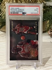 Michael Jordan 1993-94 Fleer Living Legends Insert #4 PSA 9 Mint! Chicago Bulls!