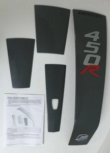 4pc Mercury Racing 450R Outboard Cowling Cowl Accent Panel Kit Graphite Grey Set - Picture 1 of 12