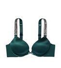 3Pc Victoria's Secret Bombshell Add-2 Cups Push-Up Bra&Panty Set Green 34B+S Nwt