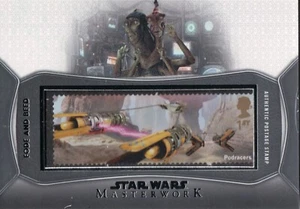 Tarjeta de estampilla postal de Star Wars Masterwork 2021, Podracers SC-FB - Imagen 1 de 2