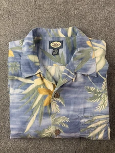 Camisa Tommy Bahama Para Hombres De Colección 100% Rayón Manga Corta Floral Abotonada Talla M - Imagen 1 de 7