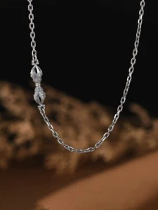 I05 Ankerkette 3 mm Vajra Symbol Silber 925 Länge 55-85 cm Kette Damen Herren - Bild 1 von 6