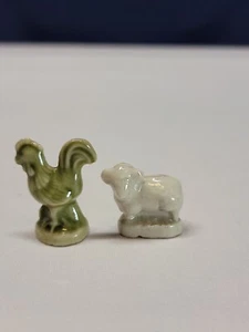 Wade England Barnyard Tiere Miniatur Hahn und Lamm Kalender Serie - Bild 1 von 7
