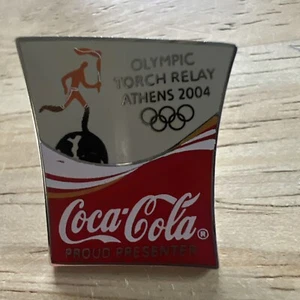 2004 ATHENS OFFICIAL SPONSOR COCA COLA OLYMPIC PIN - Picture 1 of 10
