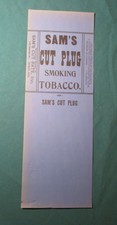 Vintage Unused Package SAM'S CUT PLUG Smoking TOBACCO Detroit Michigan # 2902