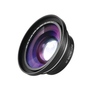 Lente macro gran angular 37 mm 0,39X Full HD para videocámara cámara de video digital E8H5 - Imagen 1 de 7