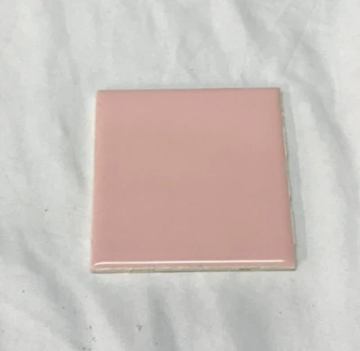 1 Azulejo de Baño Rosa Mosaico De Colección 4x4 Muestra Hecho en EE. UU. Antiguo 706-25B Foto 1 de 4