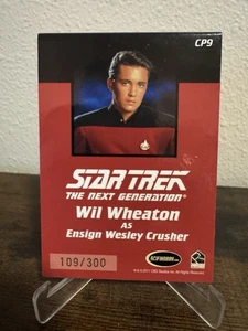 Star Trek The Next Generation TNG - CP9 Wesley Crusher Combadge 109/300 - Picture 1 of 7