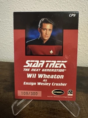 Star Trek The Next Generation TNG - CP9 Wesley Crusher Combadge 109/300 - Image 1 of 4