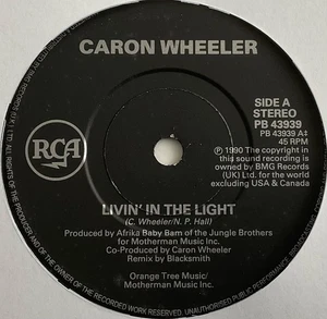 Caron Wheeler - Livin In The Light - 7” Vinyl Single - Picture 1 of 3