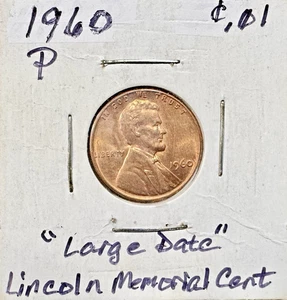 1960-P LINCOLN MEMORIAL CENT LD - Picture 1 of 5