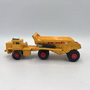 1960s Matchbox LESNEY KING SIZE 2 KW Dart Dump Truck K-2 Red Hubs - Picture 1 of 9