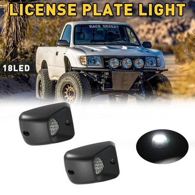 2 件白色 LED 车牌灯适用于 1995 - 2004 年丰田塔科马超亮白色 — 第 1/4 张图片