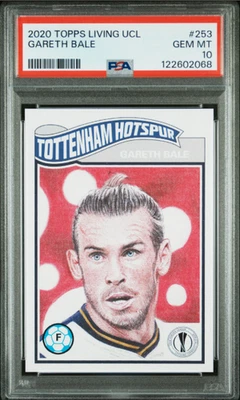 2020 Topps Living GARETH BALE #253 UEFA Champions League Wales PSA 10 Gem Mint ⚽ - Image 1 of 2