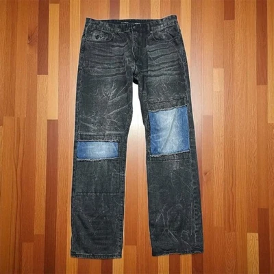 Rocawear Men's Patchwork Wide-Leg Jeans Multicolor Size 38 Y2K Style - Image 1 of 4