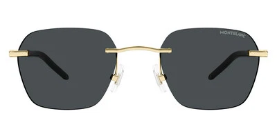 Montblanc MB0270S Sunglasses Men Gold/Black / Gray 51mm New 100% Authentic - Image 1 of 4