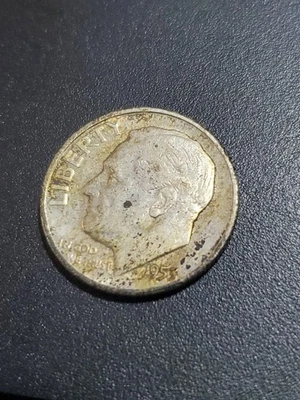 Moneda de diez centavos Roosevelt 1953 10C 90 % plata en muy buen estado Foto 1 de 4