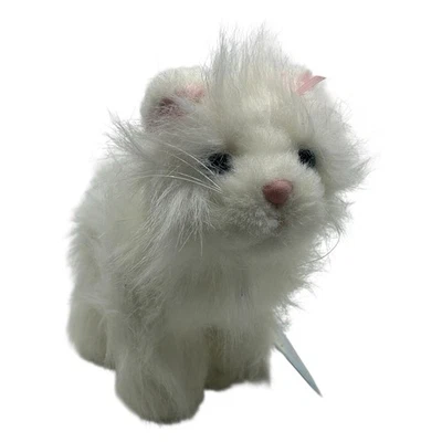 Webkinz White Persian Cat 8” Stuffed Animal Plush Toy Ganz HM110 w/ Unused Code - Image 1 of 4