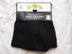 Pantaloni elasticizzati da palestra/yoga donna Bobbie Brooks taglia 2X - nero - Foto 1 di 2