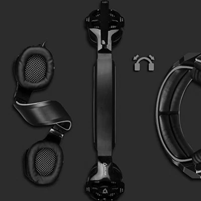 * Klim Mantis 7.1 Surround Sound USB Gaming Headset for PC PS4* PS5* black red - Bild 1 von 4