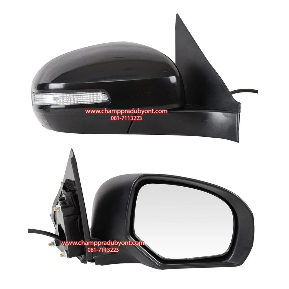 Par de espejos retrovisores laterales eléctricos para puerta FR negro aptos para Suzuki Swift 2012-2017 Foto 1 de 1