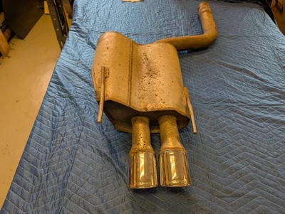 Silenciador de escape trasero Mercedes W208 CLK55 AMG genuino de fábrica OEM punta AMG 98-02 Foto 1 de 4