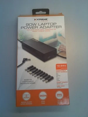 90W Universal Power Adapter Laptop Charger - 12 24 V - Xtreme Tech - Image 1 of 4