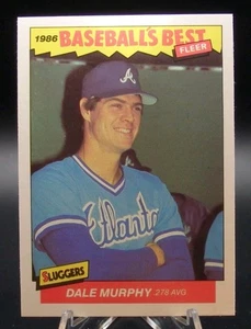 Fleer Baseball's Best 1986 #24 Dale Murphy casi nuevo - Imagen 1 de 2