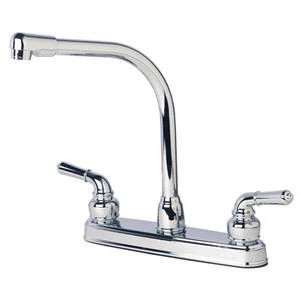 1200CP RV/Motorhome Two Handle Non-Metallic High Rise Swivel Kitchen Faucet, ... - Picture 1 of 2