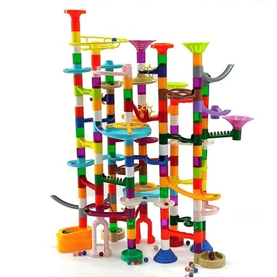 150Pcs Marble Run Maze Game Construction Building Toy, Marble Race Set with 3... - Image 1 of 4