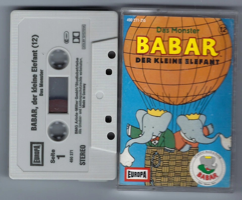 Babar der kleine Elefant Kassette MC Folge 12 DAS MONSTER  EUROPA - Image 1 of 1