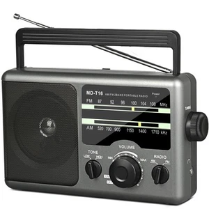 AM FM Portable Radio Battery Operated by 4X D Cell Batteries Or AC Power Tran... - Picture 1 of 6