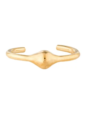 Jennifer Fisher Gold-Plated Brass Cuff Bracelet Sculptural Minimalist Design - Image 1 of 4