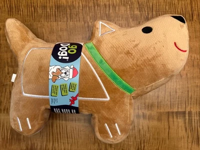 goDog! Gingerbread Dog Oversized Large Crinkle Plush Dog Toy, Chew Guard Tech - Image 1 of 4