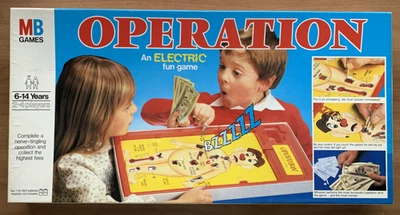 MB Games 1982 Operation "An ELECTRIC fun game" COMPLETE Fully Working - VGC - Image 1 of 4