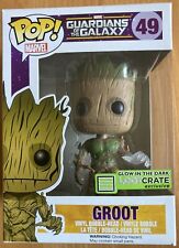Funko Pops! Guardians of the Galaxy Groot #49 Glow Hand Loot Crate Free Shipping
