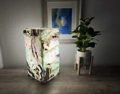 Fluorite Crystal Lamp / Stone Table Lamp / Nightstand Lamp / Desk Lamp - Image 1 of 4