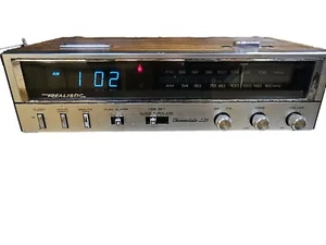 Realistic Clock Radio Alarm Chronodite 226 Mdl #22-2533 Vintage Wood Grain 80's - Picture 1 of 11