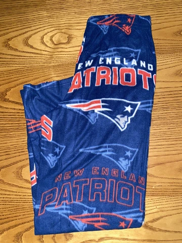 NEW ENGLAND PATRIOTS NFL TEAM APPAREL MENS NAME AND LOGO SLEEP PANTS M-XL-2XL Cover
