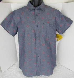 Men's DC Comics Superman Short Sleeve Icon Woven Button-Down Shirt Navy (Small) - Picture 1 of 10