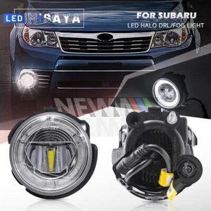 LED Front Driving Fog Light Halo Ring DRL For Subaru WRX STI Forester 08-13 - Bild 1 von 12