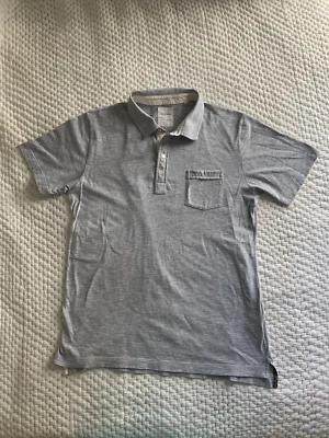 Polo Pensacola Billy Reid Gris Claro Microstras - Talla XL  Foto 1 de 4