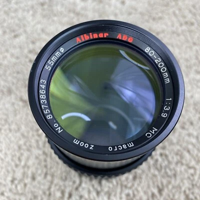 ALBINAR ADG 80-200mm 1:3.9 Macro Zoom Lens 55mm No 85738643 Untested - Image 1 of 4